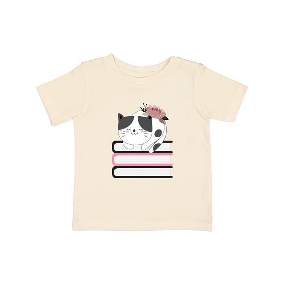 Inktastic Book Lover Cat Reading Girls Baby T-Shirt