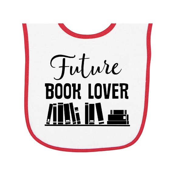 Inktastic Book Lover Future Reader Childs Baby Terry Cloth Bib