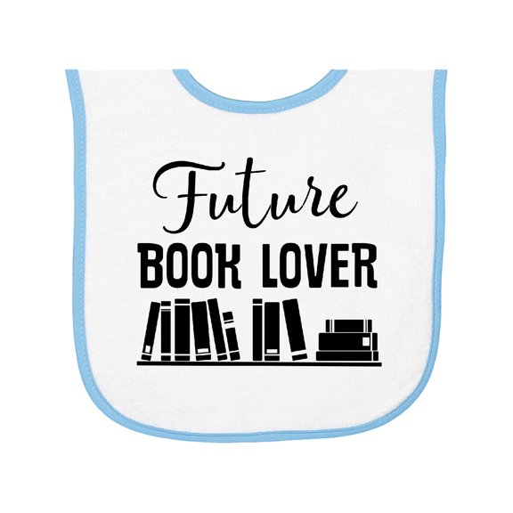 Inktastic Book Lover Future Reader Childs Baby Terry Cloth Bib