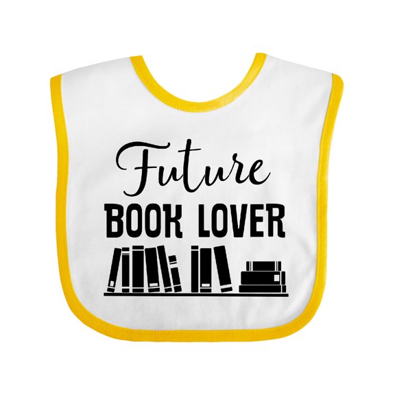 Inktastic Book Lover Future Reader Childs Boys or Girls Baby Bib