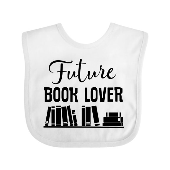 Inktastic Book Lover Future Reader Childs Boys or Girls Baby Bib