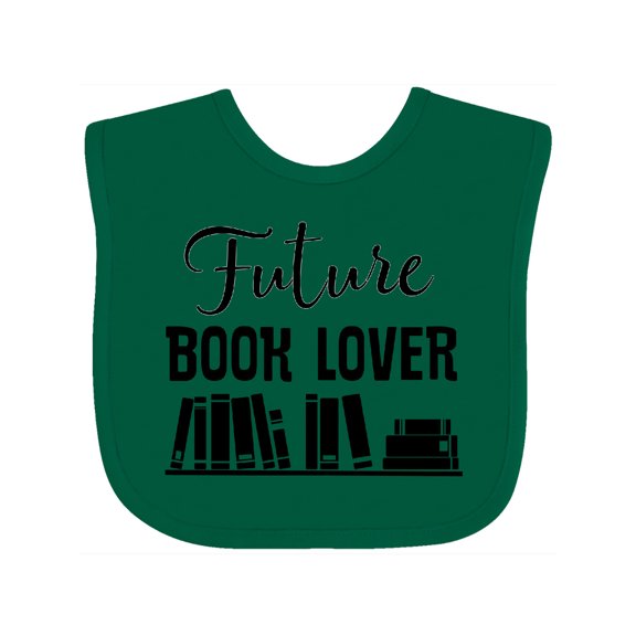 Inktastic Book Lover Future Reader Childs Boys or Girls Baby Bib
