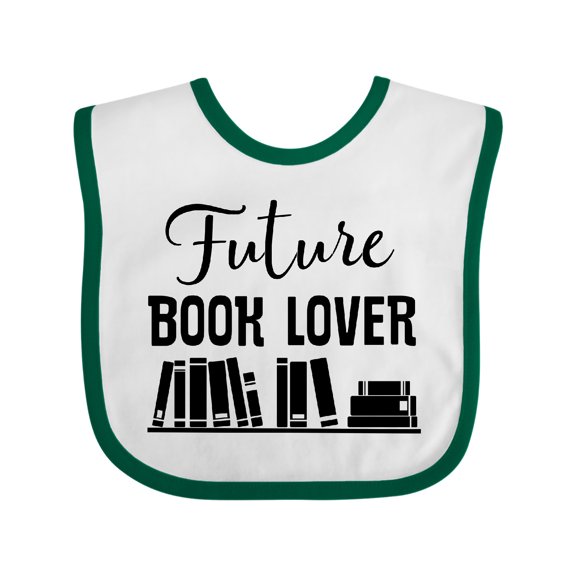 Inktastic Book Lover Future Reader Childs Boys or Girls Baby Bib