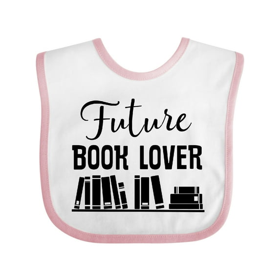 Inktastic Book Lover Future Reader Childs Boys or Girls Baby Bib