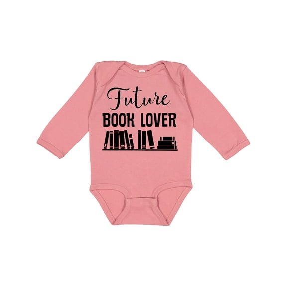 Inktastic Book Lover Future Reader Childs Boys or Girls Long Sleeve Baby Bodysuit