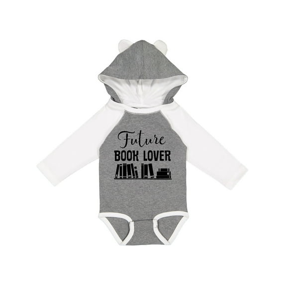 Inktastic Book Lover Future Reader Childs Boys or Girls Long Sleeve Baby Bodysuit