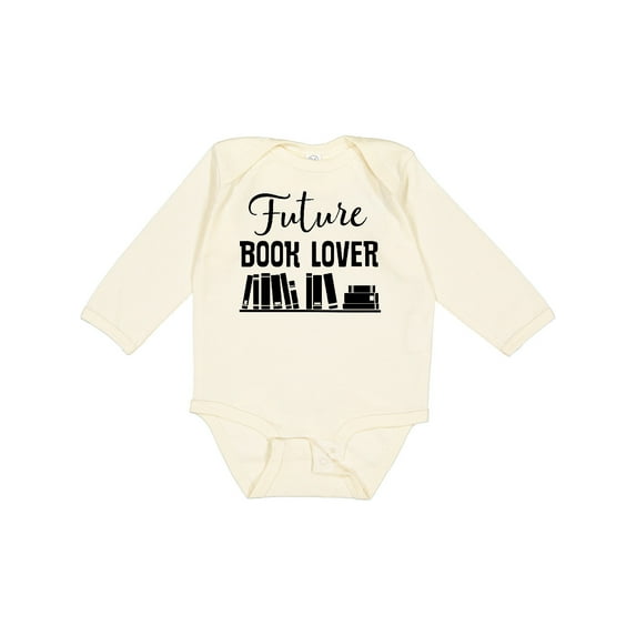 Inktastic Book Lover Future Reader Childs Boys or Girls Long Sleeve Baby Bodysuit