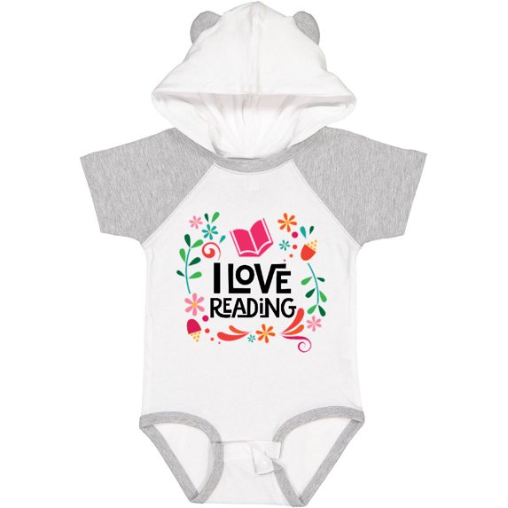 Inktastic Book Lover I Love Reading Girls Baby Bodysuit
