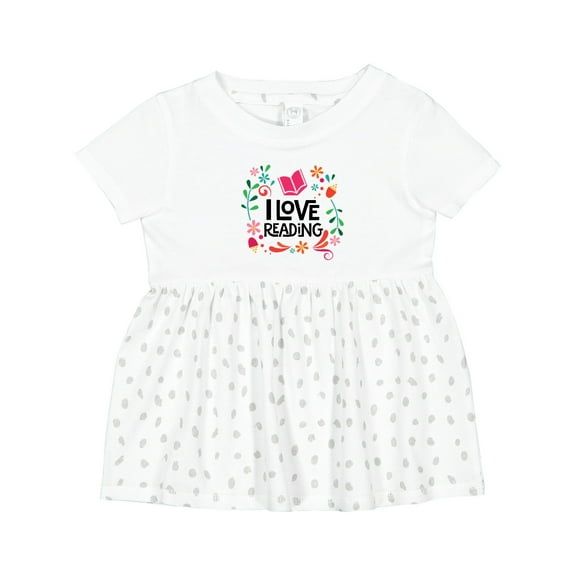 Inktastic Book Lover I Love Reading Girls Baby Dress