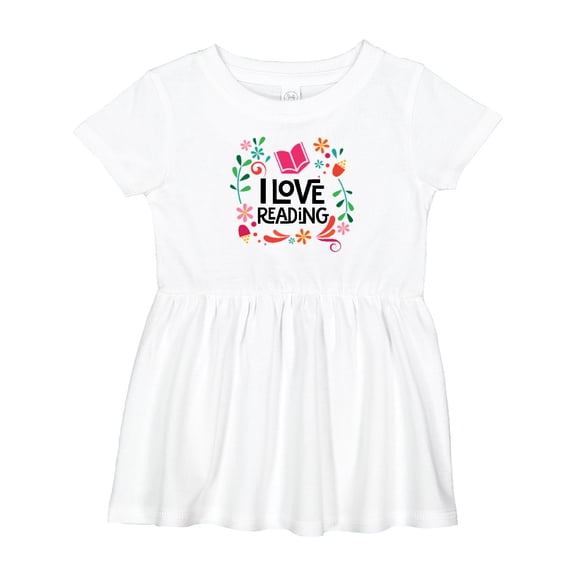 Inktastic Book Lover I Love Reading Girls Baby Dress
