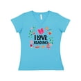 thumbnail image 1 of Inktastic Book Lover I Love Reading Women's V-Neck T-Shirt, 1 of 5