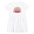 thumbnail image 1 of Inktastic Book Lover Owl Reading Librarian Girls Toddler Dress, 1 of 5