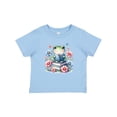 thumbnail image 1 of Inktastic Book Lover Reading Frog Librarian Girls Baby T-Shirt, 1 of 5