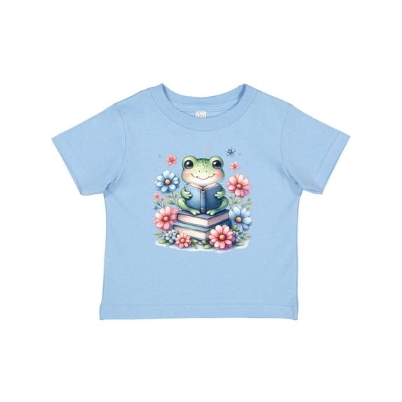 Inktastic Book Lover Reading Frog Librarian Girls Baby T-Shirt