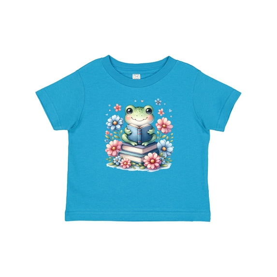 Inktastic Book Lover Reading Frog Librarian Girls Baby T-Shirt