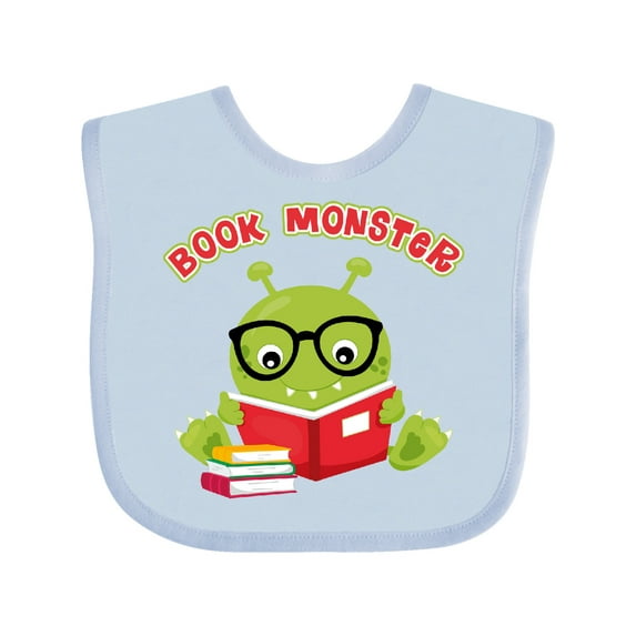 Inktastic Book Monster Boy Boys or Girls Baby Bib