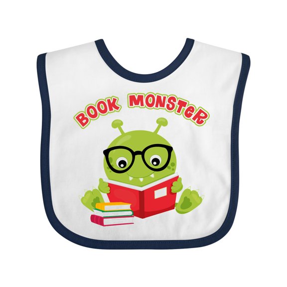 Inktastic Book Monster Boy Boys or Girls Baby Bib