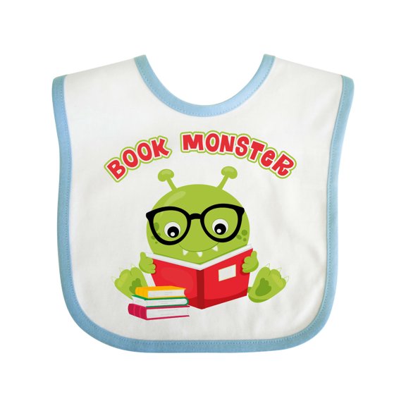Inktastic Book Monster Boy Boys or Girls Baby Bib