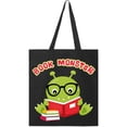 thumbnail image 1 of Inktastic Book Monster Boy Tote Bag, 1 of 4