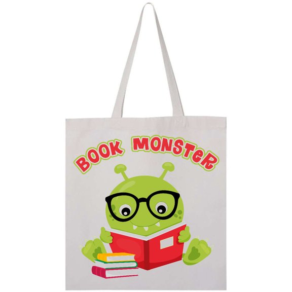 Inktastic Book Monster Boy Tote Bag