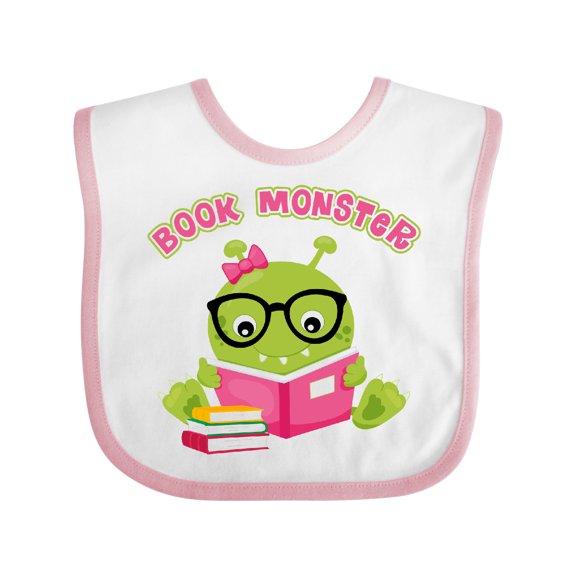 Inktastic Book Monster Girl Girls Baby Bib