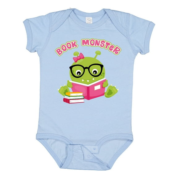 Inktastic Book Monster Girl Girls Baby Bodysuit