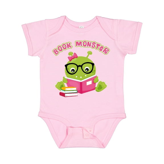 Inktastic Book Monster Girl Girls Baby Bodysuit