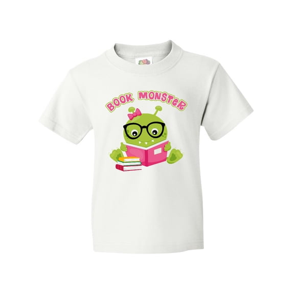 Inktastic Book Monster Girl Youth T-Shirt
