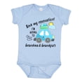 thumbnail image 1 of Inktastic Book My Reservation I'm Going to Grandma and Grandpa's Boys or Girls Baby Bodysuit, 1 of 5