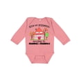 thumbnail image 1 of Inktastic Book My Reservation I'm Going to Grandma and Grandpa's Boys or Girls Long Sleeve Baby Bodysuit, 1 of 5