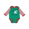 thumbnail image 1 of Inktastic Book My Reservation I'm Going to Grandma and Grandpa's Boys or Girls Long Sleeve Baby Bodysuit, 1 of 5