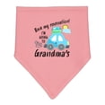 thumbnail image 1 of Inktastic Book My Reservation I'm Going to Grandma's Baby Bandana Bib, 1 of 4