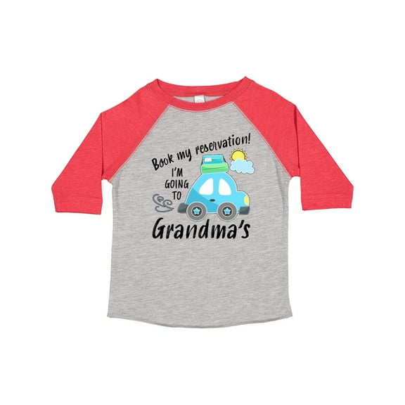 Inktastic Book My Reservation I'm Going to Grandma's Boys or Girls Toddler T-Shirt