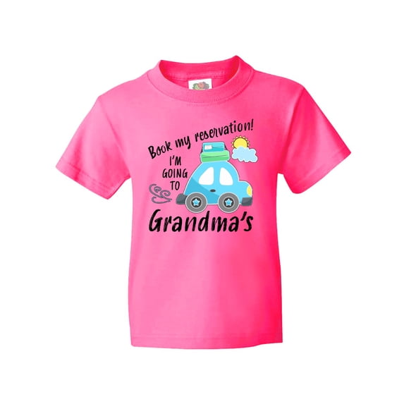 Inktastic Book My Reservation I'm Going to Grandma's Youth T-Shirt