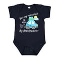 thumbnail image 1 of Inktastic Book My Reservation I'm Going to My Grandparents' Boys or Girls Baby Bodysuit, 1 of 5