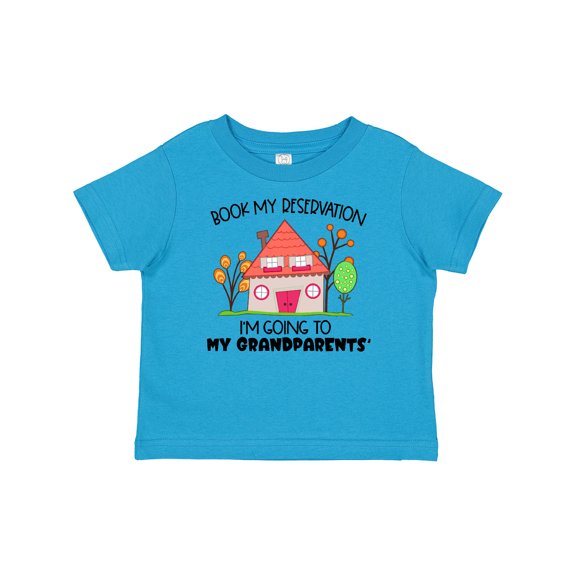 Inktastic Book My Reservation I'm Going to My Grandparents' House Boys or Girls Baby T-Shirt