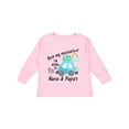 thumbnail image 1 of Inktastic Book My Reservation I'm Going to Nana and Papa's Boys or Girls Long Sleeve Toddler T-Shirt, 1 of 5
