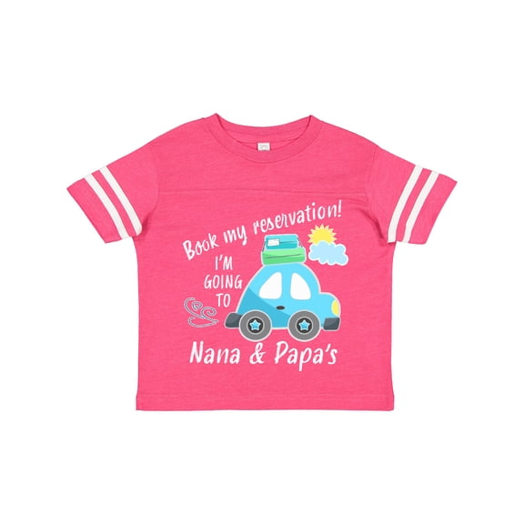 Inktastic Book My Reservation I'm Going to Nana and Papa's Boys or Girls Toddler T-Shirt