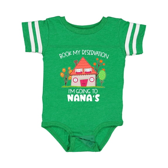 Inktastic Book My Reservation I'm Going to Nana's- House Boys or Girls Baby Bodysuit