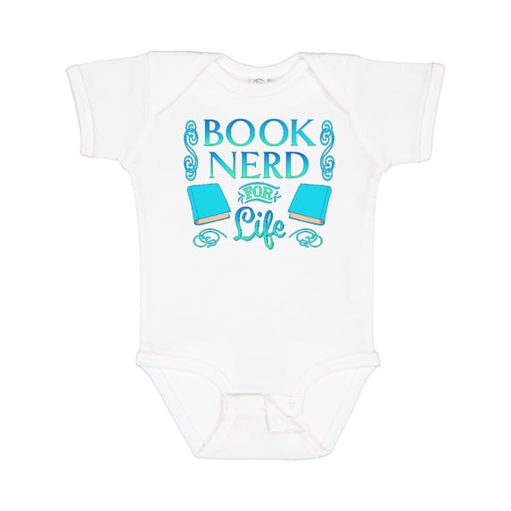 Inktastic Book Nerd for Life Boys or Girls Baby Bodysuit