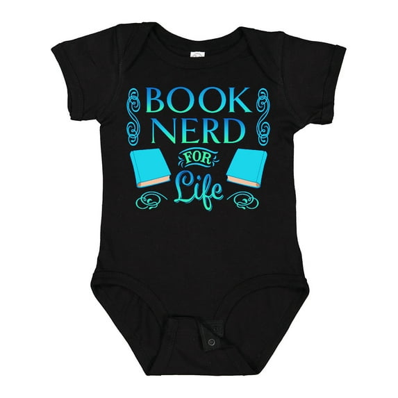 Inktastic Book Nerd for Life Boys or Girls Baby Bodysuit