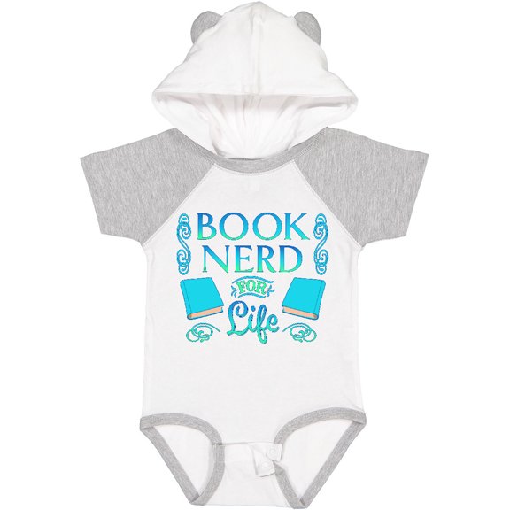 Inktastic Book Nerd for Life Boys or Girls Baby Bodysuit