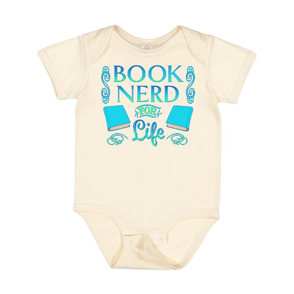 Inktastic Book Nerd for Life Boys or Girls Baby Bodysuit
