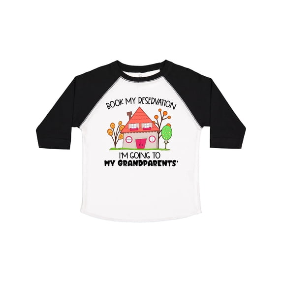 Inktastic Book my Reservation I'm Going To My Grandparents'- House Boys or Girls Toddler T-Shirt