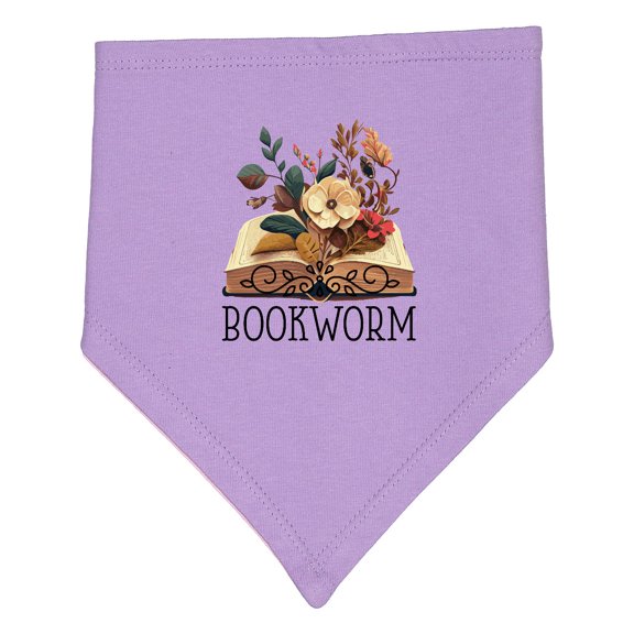 Inktastic Bookworm Book Lover Reading Quote Baby Bandana Bib