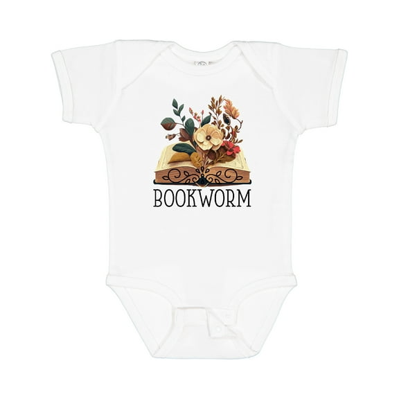 Inktastic Bookworm Book Lover Reading Quote Girls Baby Bodysuit