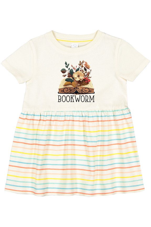 Bookworm Book Lover Reading Quote Girls Baby Dress