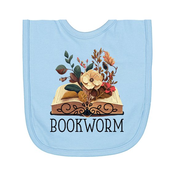 Inktastic Bookworm Book Lover Reading Quote Newborn Bib