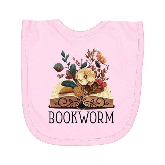Inktastic Bookworm Book Lover Reading Quote Newborn Bib