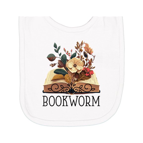Inktastic Bookworm Book Lover Reading Quote Newborn Bib